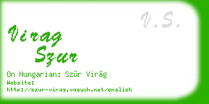 virag szur business card